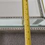 Tall Studded Silver Standing Mirror Image 4
