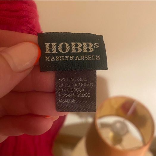 Strong Pink Marilyn Anselm scarf #Hobbs