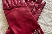 Red Leather Gloves