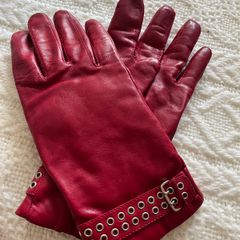 Red Leather Gloves