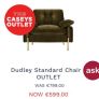 Olive Green Velvet Snuggler Chair Image 2
