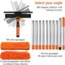 Window Cleaning Squeegee & Washer Set, 2-in-1 Window Cleaning Equipment with 4.5m(14.8Ft) Extendable Pole & 400ml Glass Cleaner,Streak-Free Cleaning for Windows, Glass Doors & Mirrors Image 4