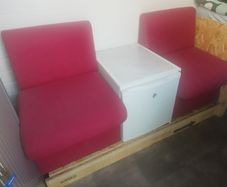 2 Fabric chairs good condition