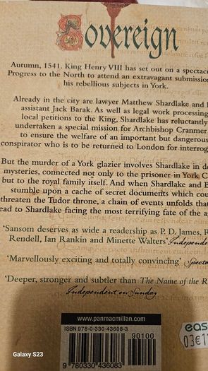 Sovereign by C.J. Sansom.