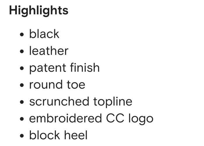 CHANEL Black Patent Pumps