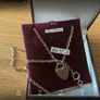 New 9ct Solid ROSE GOLD  Heavy CHAIN  And 9ct yellow Gold Padlock Pendant Image 5
