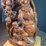Chinese Wood Carving Qing Large 35cm Image 4