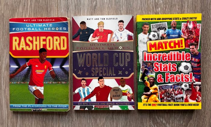 Kids Football Heroes & Facts Book Bundle - Marcus Rashford, World Cup & Match!