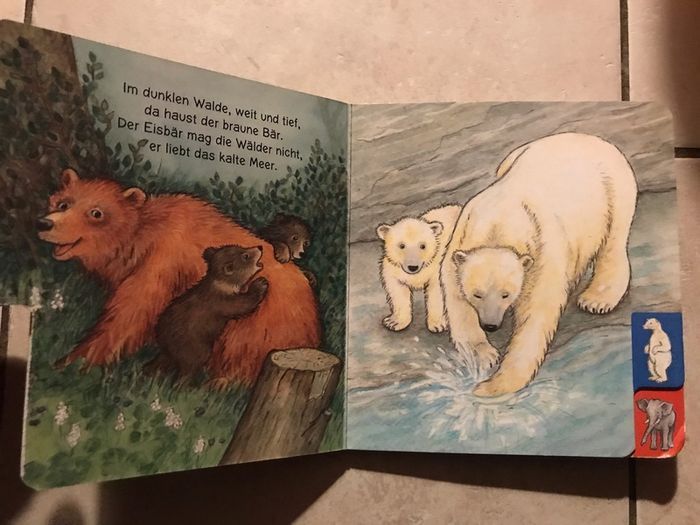 German kids book: Zeig mir die Tiere im Zoo