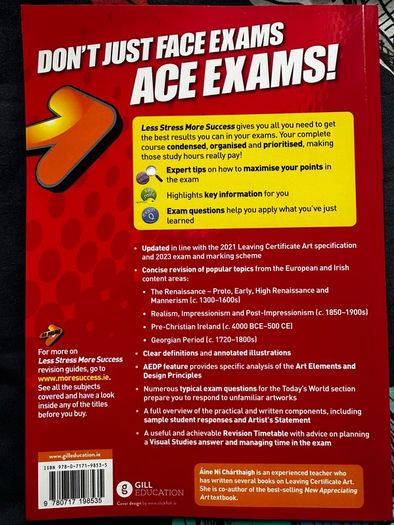 Less Stress More Success - LC Art: Visual Studies Revision (Brand New)