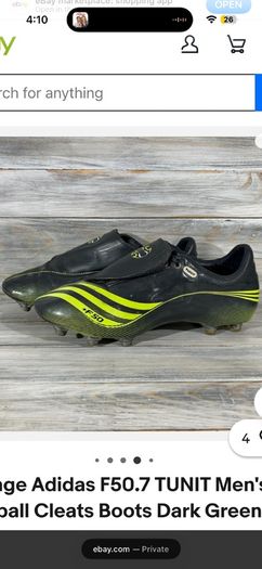 Adidas F50 Football Boots x2 Pairs UK 10 Soft Ground/Changeable Studs