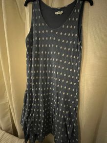 Blue Vanilla Cheesecloth Type Dress