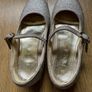 Next Girls Gold Glitter Shoes Image 2