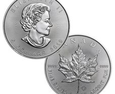 Pure Silver Coins - Canadian Maple Leaf