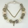 Silver Pandora Style Charm bracelet Image 2