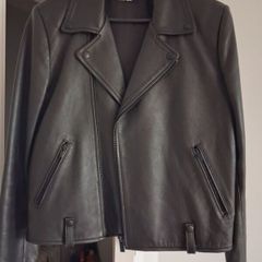 The Kooples Real Leather Jacket - Black - Size 3 UK 12 - BNWT RRP 395