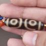 Antique Himalayan Tibetan 3 Eyes Agate Dzi Bead With Mix Lapis,carnelianPearls Necklace Image 8