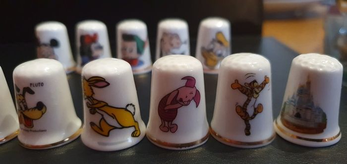 Disney Themed Bone China Thimble Collection