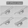 NEW SALE | LED Ceiling Light, Modern Ceiling Design Curved Ceiling Lights, 24W LED Light Fitting with 4 Built-in LED Boards Natural White 4000K Image 4