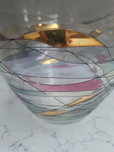 Large Vintage Clarenbridge Glass Vase