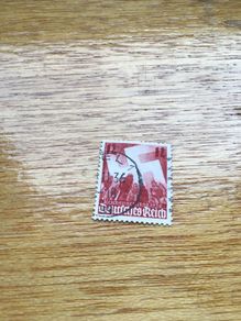 Genuine WW2 German 3rd Reich Stamp - Swastika