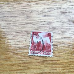 Genuine WW2 German 3rd Reich Stamp - Swastika