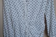 polka dot  white dress