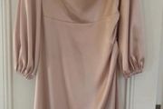 Rose Pink Satin Dress- New