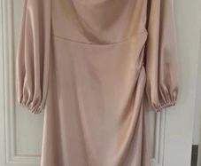 Rose Pink Satin Dress- New