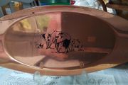 Vintage IMP Rhodesia Copper Serving Tray Elephant Motif
