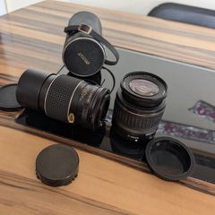 Two camera lens a canon and avanar