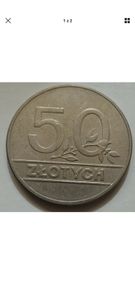Poland 50 Zl Coin 1990
