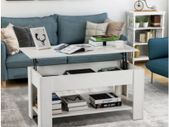 BRAND NEW Lift Top Coffee Table with Hidden Compartment and Storage Shelf Rising Table Top for Living Room