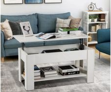 BRAND NEW Lift Top Coffee Table with Hidden Compartment and Storage Shelf Rising Table Top for Living Room