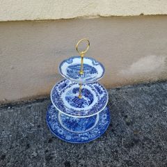 Blue cake stand postage possible