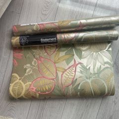 Statement Design Exotic Fruit Gold Wallpaper