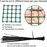Plastic Garden Fence Animal Barrier, 1 x 20M [Heavy Duty] Outdoor Safety Temporary Fence Plastic Fencing Roll with 30Pcs Cable Ties, Reusable Netting for Construction Rabbits Chicken Lawn (Green) Image 5