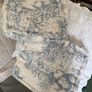TWO VINTAGE THICK FRENCH toile de jouy fabric cushions Image 7