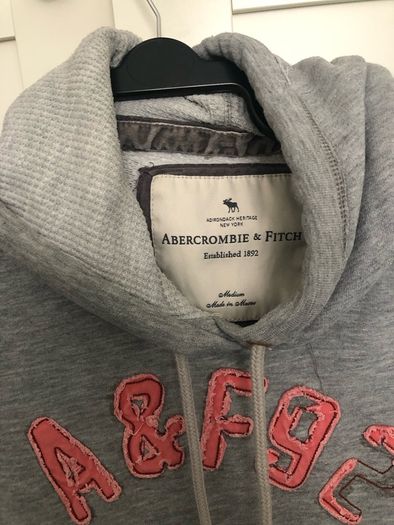 Abercrombie and Fitch - grey hoodie jumper