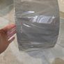 Brand new grey drum lampshade still sealed in its original plastic wrapping. Image 3