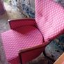 Antique  Fabric Tub Chair Image 2