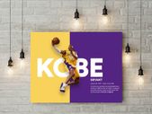Cobe Bryant printed picture on pvc foamex board