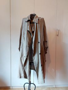 Beautiful Zara linen trench coat M