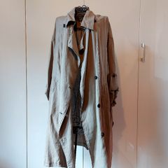 Beautiful Zara linen trench coat M