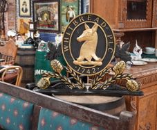 Vintage Double-Sided Whitbread Pub Sign (1742)