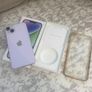 iPhone 14 Plus sim free 128GB purple mint condition with box Image 7