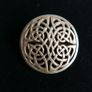 Vintage Sterling Silver 925 Round Celtic Knot Trinity Brooch Dancing Pin 1,4" - 7g Image 2