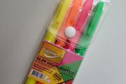Slim highlighters 4 neon colors NEW