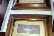Pair of new pictures in solid wood frame