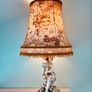 Antique Victorian/Edwardian Porcelain Figural Lamp Cordless Rechargeable 60cm Tall Image 8